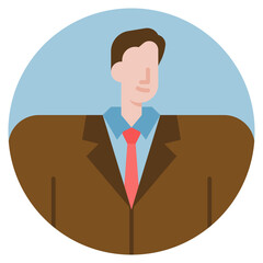 businessman flat icon