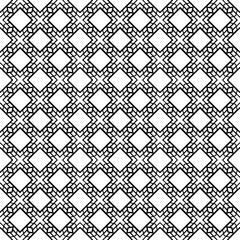 Black and white seamless pattern texture. Greyscale ornamental graphic design. Mosaic ornaments. Pattern template. Vector illustration. EPS10.
