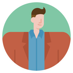 businessman flat icon