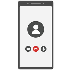 Video call in phone icon