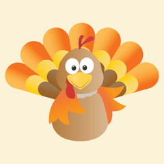 Thanksgiving Turkey Cartoon Chracter