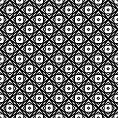 Black and white seamless pattern texture. Greyscale ornamental graphic design. Mosaic ornaments. Pattern template. Vector illustration. EPS10.
