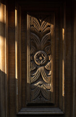 
hand carved wood from the 50s