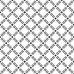 Black and white seamless pattern texture. Greyscale ornamental graphic design. Mosaic ornaments. Pattern template. Vector illustration. EPS10.