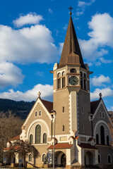 Fototapeta na wymiar Gustav Adolf Church in Leoben, Styria, Austria.