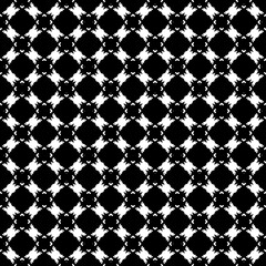 Black and white seamless pattern texture. Greyscale ornamental graphic design. Mosaic ornaments. Pattern template. Vector illustration. EPS10.