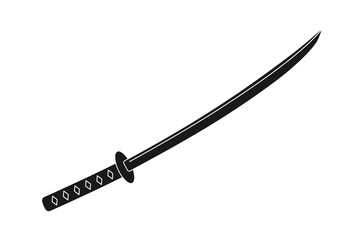 Katana samurai sword vector icon