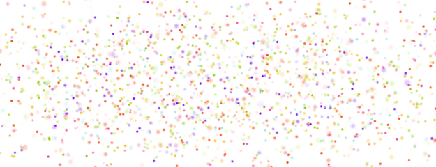  Colorful confetti on white background