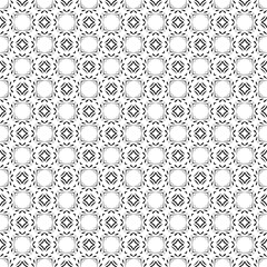 Black and white seamless pattern texture. Greyscale ornamental graphic design. Mosaic ornaments. Pattern template. Vector illustration. EPS10.