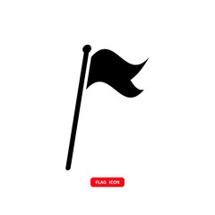 Flag icon vector logo design template