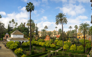 Alcazar of Seville gardens