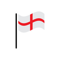 England flag icon vector logo design template