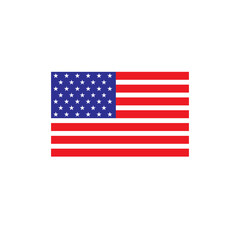 USA flag icon vector logo design template