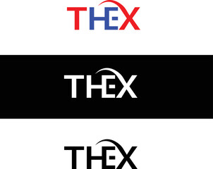 abstract logo design typography thex logo monogram logo