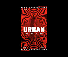 New York  City Retro Poster Graphic Design for T shirt Street Wear and Urban Style