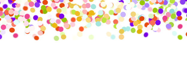 Sunburst and colorful confetti background frame illustration