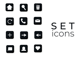 set of icons for web applications
