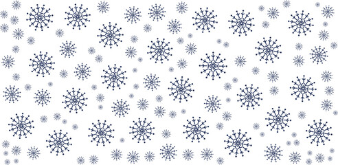 seamless pattern with snowflakes