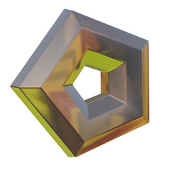 3d star png element. Oil texture shape