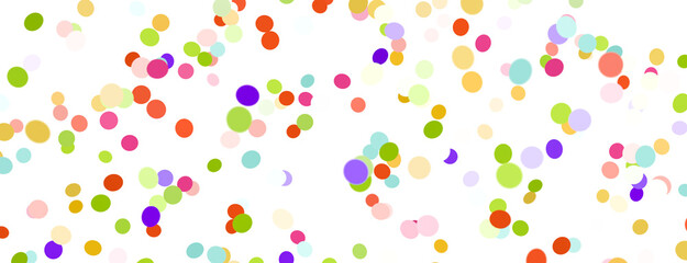 Multicolored paper confetti on transparent background. Realistic confetti flying. Colorful scattered items to holiday decorations.