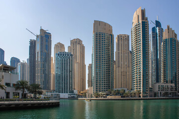 Dubai Marina, high rise buildings, UAE