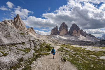 Wanderung an den Drei Zinnen in Südtirol