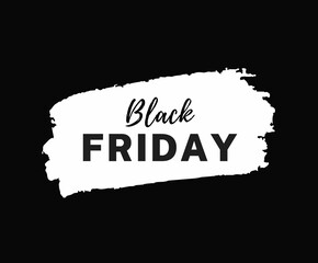 Black friday web banner poster  black and white for marketing, social media, website, sale, promotion, offer, discount