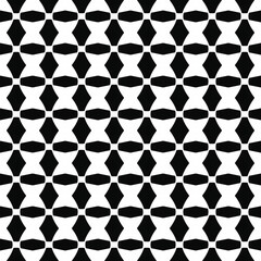 Fototapeta premium Connected white and black modern design shapes tile background