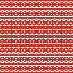 Tile pattern red background with white waves and bubble swirls