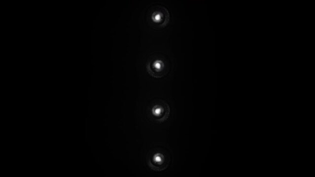 Stage Lights. Floodlights Shining Brightly and Turning on and Off.