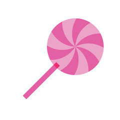 Isolated lollipop candy sheer flat icon Vector illustration