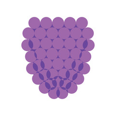 Isolated blackberry gum candy sheer flat icon Vector illustration