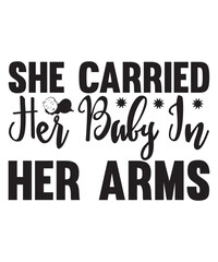 she carried her baby in her arms