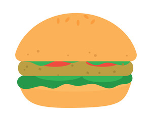 vegetarian hamburguer icon