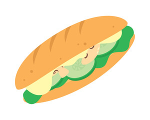 vegetarian sandwich icon