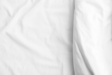 Soft crumpled bed sheets, closeup