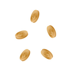 Coin Icon, Dollar Icon, Money Icon, Economy Icon, Round Coin, Dollar Coin, Crypto, Cryptocurrency, Coin Vector, Illustration Background	