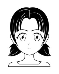 anime girl with tails