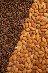 Café y Almendras para fondo