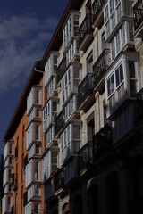 Fototapeta na wymiar Building in the old town of Vitoria-Gasteiz, Spain