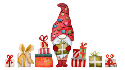 Christmas gnome Santa helper