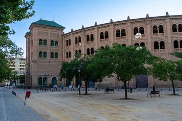 Naklejka premium Square of Bullring in Granada, Spain on September 24, 2022