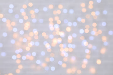 Blurred Christmas lights as background
