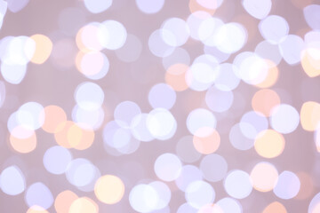 Blurred Christmas lights as background