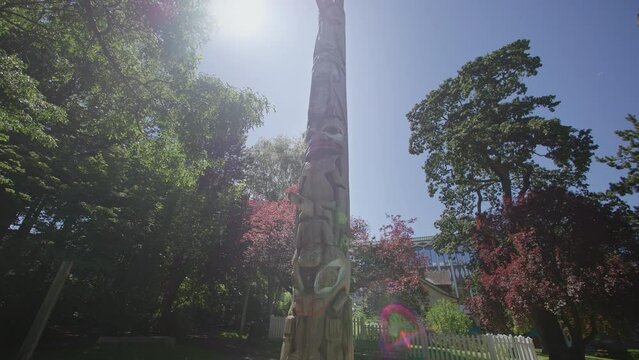 First Nations totem pole, victoria, vancouver island, british columbia