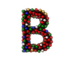 Holiday Ornament Font - Letter B