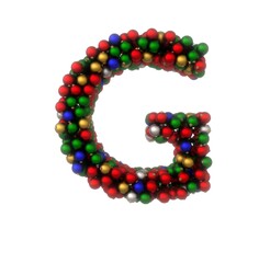 Holiday Ornament Font - Letter G