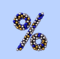 Holiday Ornament Font - Percent Sign