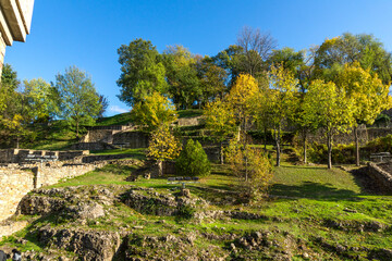 Panoramic view of city of Veliko Tarnovo, Bulgaria