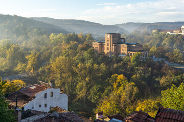 Panoramic view of city of Veliko Tarnovo, Bulgaria